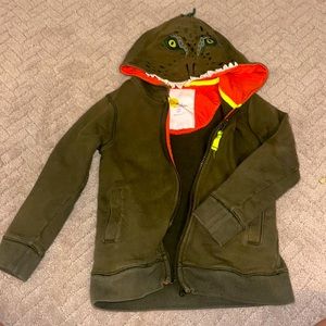 Boden Novelty Dino Hooded Jacket